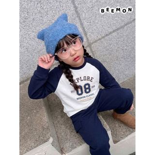 BM2605ST12 - Bộ cotton Beemon rib cổ tròn trẻ em size 120-160