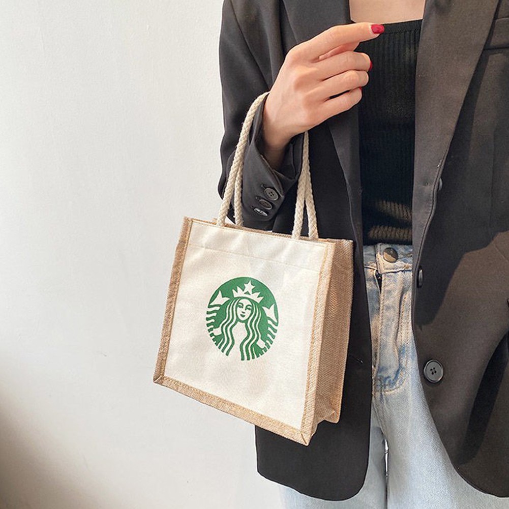 Túi tote vải starbucks Túi tote