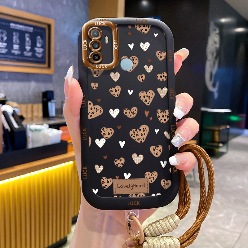 Ốp Lưng OPPO A53 2020 A33 2020 A53s A32 A11s Case Với Lanyard Chống Rơi ngã