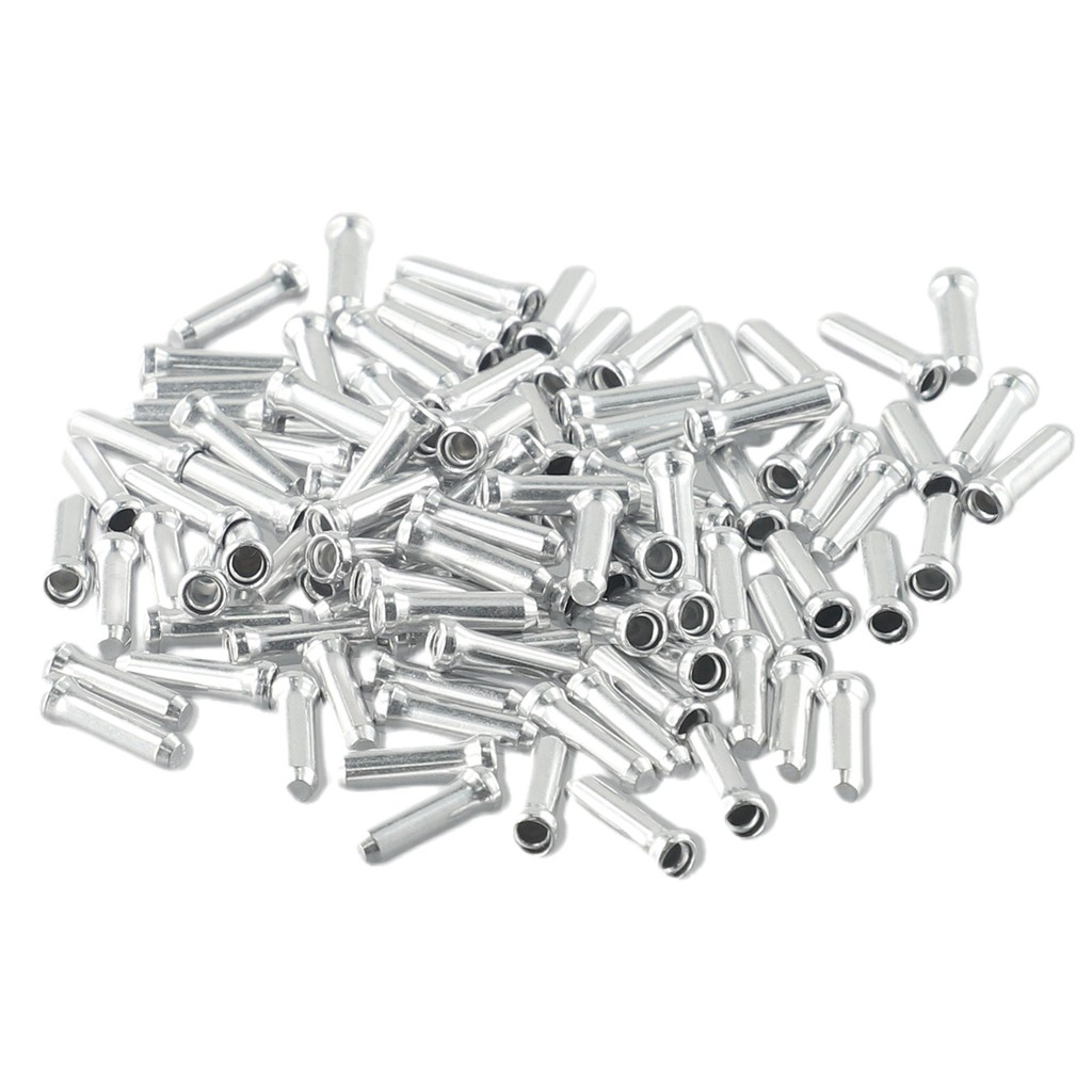 [Smellshi] Phụ Kiện Xe Đạp - 100 Chiếc Dây và Nắp Chặn Đầu Cáp Phanh