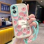 Ốp Lưng OPPO A17 A17K Case Hoa nhỏ đẹp Với Lanyard