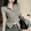 Áo Len Cardigan Cổ Đứng Dây Kéo Đôi - Phù Hợp Nhiều Tình Huống