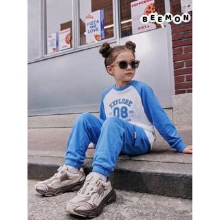 BM2605ST12 - Bộ cotton Beemon rib cổ tròn trẻ em size 120-160