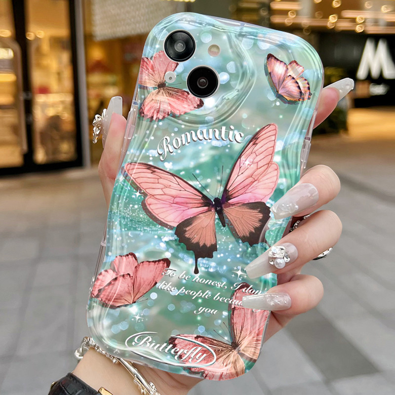 Ốp Lưng VIVO Y91C Y90 Y1s Case Trong suốt Hoạt hình bướm vẽ đẹp Z4838