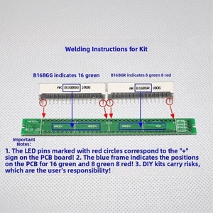Đèn báo mức âm thanh LED 32 phân đoạn Đồng hồ đo VU thời gian thực có thể điều chỉnh
