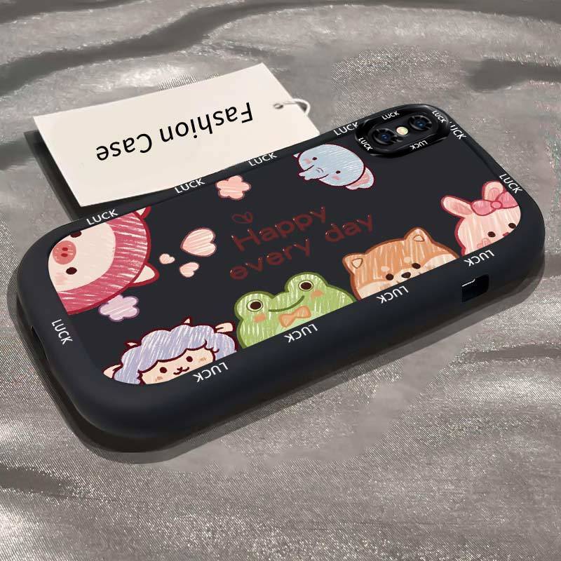 Ốp Lưng iPhone X Xs Xr Xs Max 7 Plus 8 Plus Case Hoạt hình Động vật nhỏ