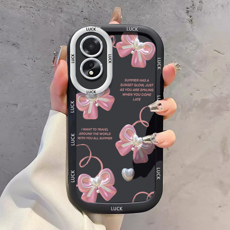 Ốp Lưng OPPO A18 A38 Case Hoạt hình Bowknot Vỏ mềm