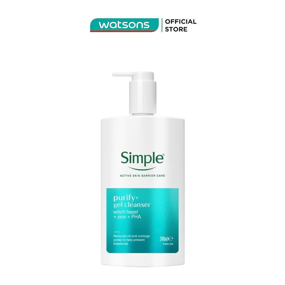 Gel Rửa Mặt Simple Purify+ Gel Cleanser 240ml | Shopee Việt Nam