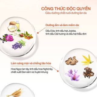 Dầu Dưỡng Thể Five Grains Body Oil Dưỡng Ẩm Da Bóng Khỏe Nhập Khẩu Chính Hãng 100ml - Bebeau
