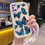 Ốp Lưng OPPO A52 A72 A92Case Với Lanyard Hoạt hình Bướm