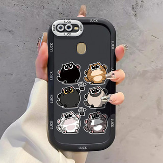 Ốp Lưng OPPO A7 A5s A12 A12s A11K Case Vỏ mềm Hoạt hình Mèo Nhỏ