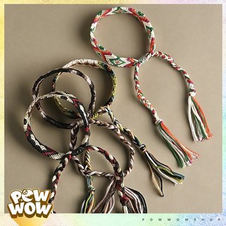 Vòng Đeo Tay Vải Hoạ Tiết Thổ Cẩm Vintage Retro Cổ Điển Đơn Giản Tinh Tế Nhiều Mẫu