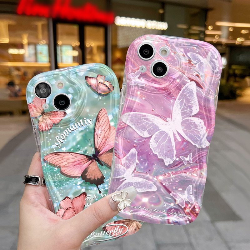 Ốp Lưng VIVO Y91C Y90 Y1s Case Trong suốt Hoạt hình bướm vẽ đẹp Z4838