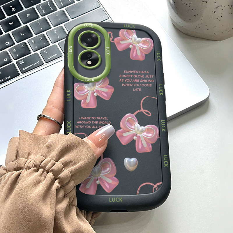 Ốp Lưng OPPO A18 A38 Case Hoạt hình Bowknot Vỏ mềm