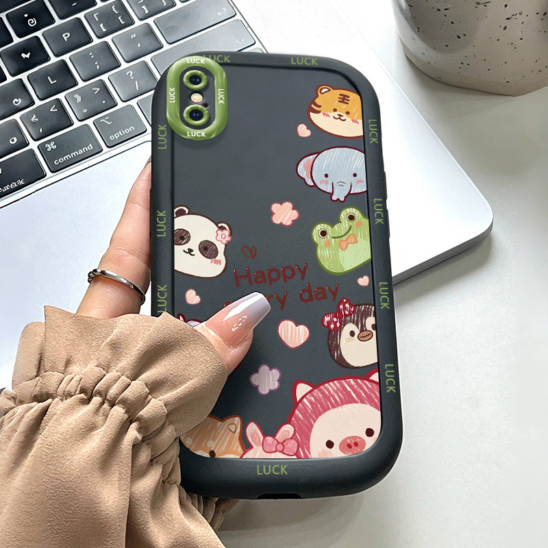 Ốp Lưng iPhone X Xs Xr Xs Max 7 Plus 8 Plus Case Hoạt hình Động vật nhỏ