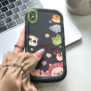 Ốp Lưng iPhone X Xs Xr Xs Max 7 Plus 8 Plus Case Hoạt hình Động vật nhỏ