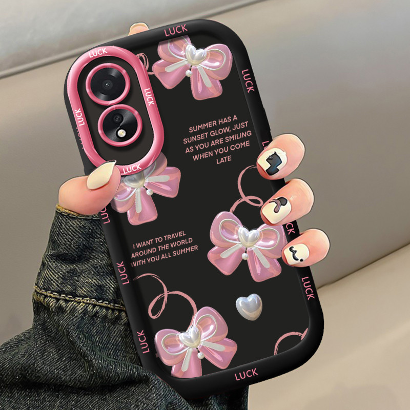 Ốp Lưng OPPO A18 A38 Case Hoạt hình Bowknot Vỏ mềm