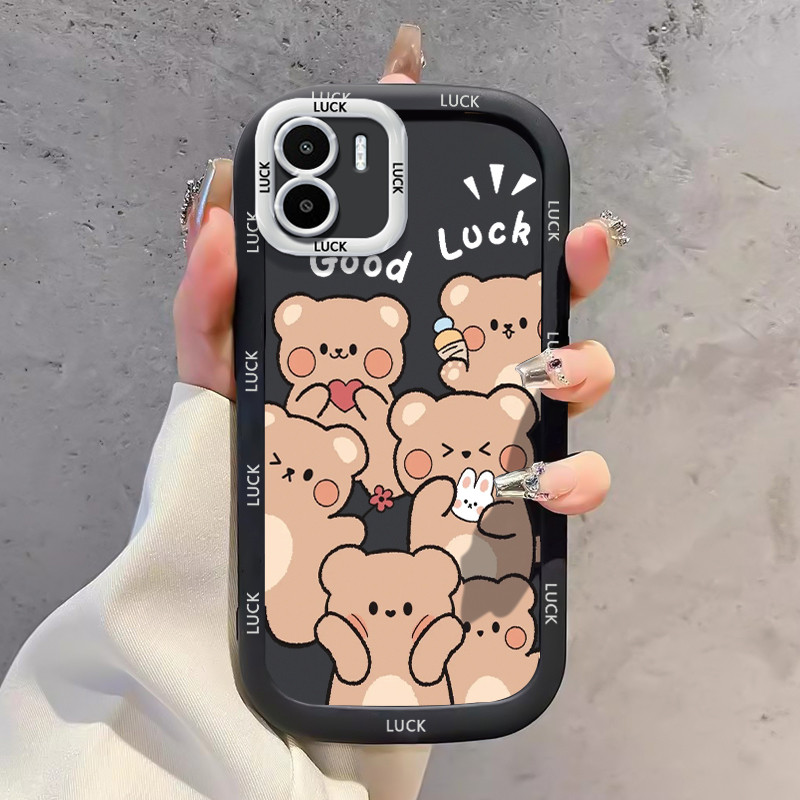 Ốp Lưng Xiaomi Redmi A1 A2 Case Vỏ mềm Hoạt hình Thỏ /Gấu