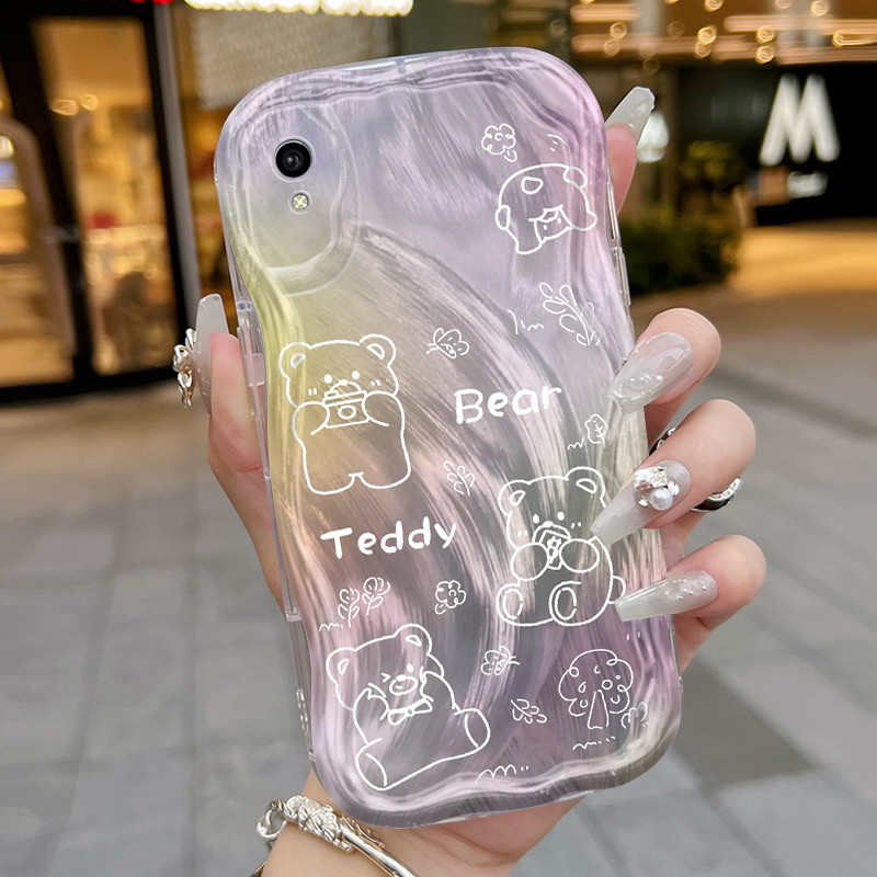Ốp Lưng VIVO Y91C Y90 Y1s Case Cao cấp Trong suốt đáng yêu Gấu Nhỏ