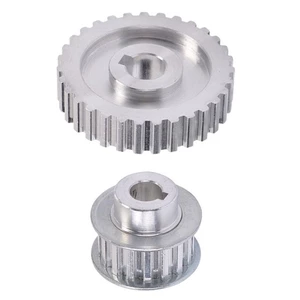 2 Chiếc Kim Loại Đồng Bộ Ròng Rọc Bánh Răng Động Cơ Đai Bánh Răng Bánh Răng Bánh Răng Cho Cj0618