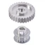2 Chiếc Kim Loại Đồng Bộ Ròng Rọc Bánh Răng Động Cơ Đai Bánh Răng Bánh Răng Bánh Răng Cho Cj0618