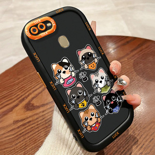 Ốp Lưng OPPO A7 A5s A12 A12s A11K Case Vỏ mềm Hoạt hình Mèo Nhỏ
