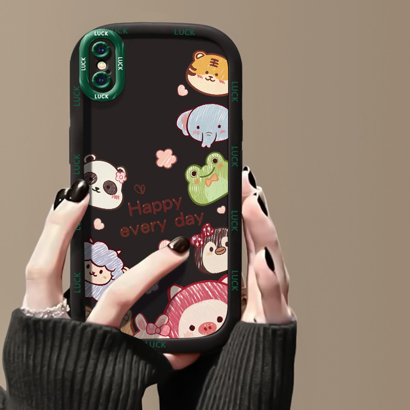 Ốp Lưng iPhone X Xs Xr Xs Max 7 Plus 8 Plus Case Hoạt hình Động vật nhỏ