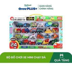 Đồ chơi trẻ em bằng nhựa: bộ xe mini chạy đà