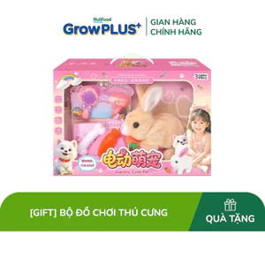 Đồ chơi trẻ em bằng nhựa+vải: bộ đồ chơi thú cưng
