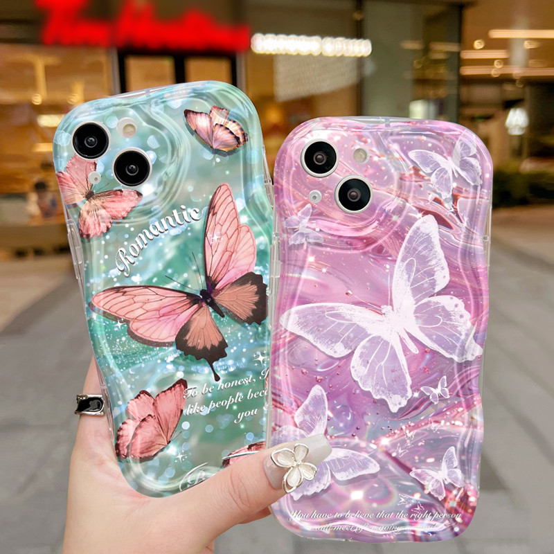 Ốp Lưng VIVO Y91C Y90 Y1s Case Trong suốt Hoạt hình bướm vẽ đẹp Z4838