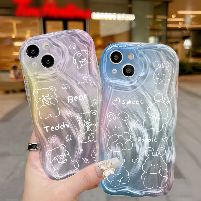 Ốp Lưng VIVO Y91C Y90 Y1s Case Cao cấp Trong suốt đáng yêu Gấu Nhỏ