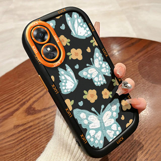 Ốp Lưng OPPO A17 A17K Case Vỏ mềm Dễ thương Vẽ Bướm