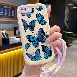 Ốp Lưng Realme C2 C2s OPPO A1KCase Với Lanyard Hoạt hình Bướm