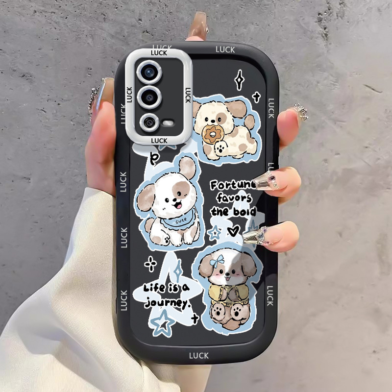 Ốp Lưng OPPO A55 4G Case Hoạt hình Đáng yêu Chó