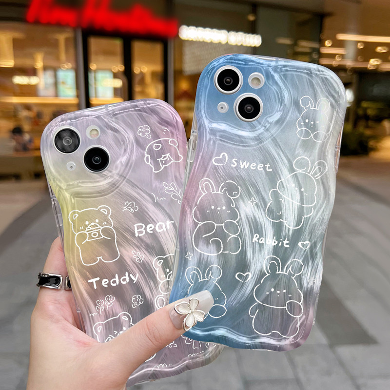 Ốp Lưng VIVO Y91C Y90 Y1s Case Cao cấp Trong suốt đáng yêu Gấu Nhỏ