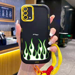Ốp Lưng OPPO A74 A95 F19 F19s Reno 6 Lite Case Với Lanyard Thời trang