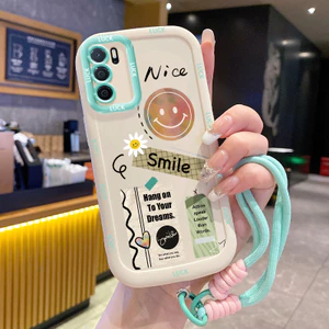 Ốp Lưng OPPO A16 A16s A54sCase Vỏ mềm Cao cấp Với Lanyard