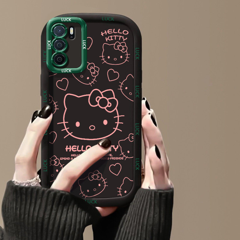 Ốp Lưng OPPO A16 A16s A54s Silicon Case Mèo Hoạt hình HS0072