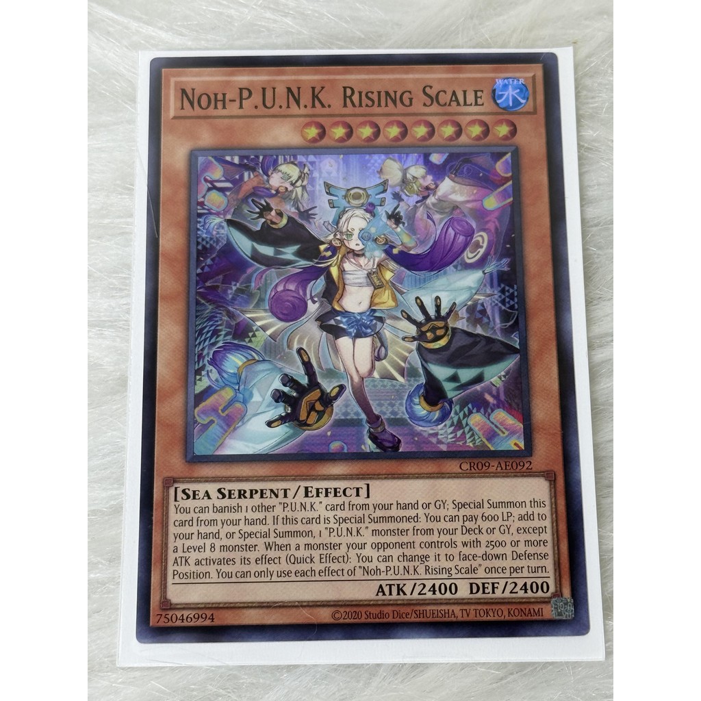 Thẻ bài Yugioh! Tiếng Anh chính hãng: Noh-P.U.N.K. Rising Scale (CR09 ...