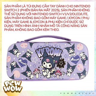 SWITCH2 Túi Đựng Cầm Tay Dành Cho Máy Game Nintendo Switch 2 (Mới 2025) Phong Cách Sanrio Kirby Lina Bell