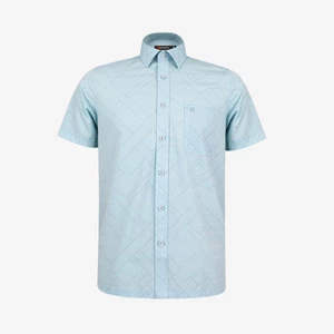 Áo sơ mi nam KHATOCO ngắn tay form Tailor Fit lai ngang mã A1MN518T2-CNIN730-2703-N