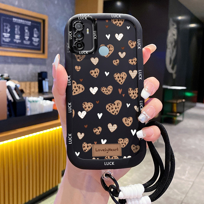Ốp Lưng OPPO A53 2020 A33 2020 A53s A32 A11s Case Với Lanyard Chống Rơi ngã