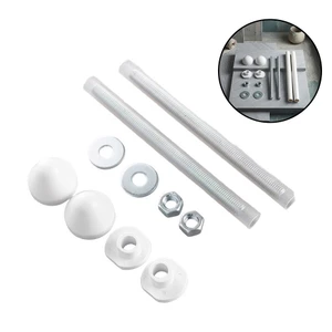 Bộ bu lông vệ sinh treo tường có trang trí, bộ phần cứng gắn cho nhà vệ sinh trong tường