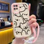 Ốp Lưng OPPO A54 4G Case Với Lanyard Dễ thương Mèo