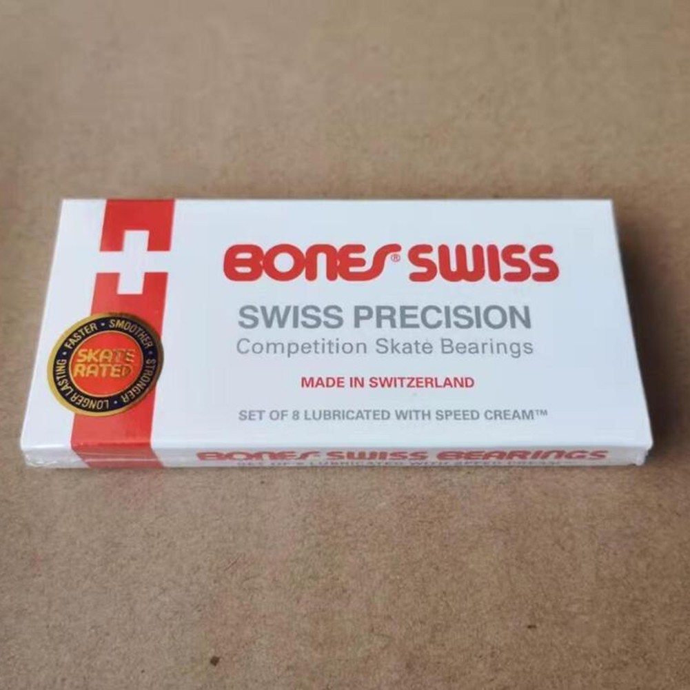 Bộ 8 Bones Wheel Bearings chuẩn 8mm 608 dành cho skateboard chất lượng cao