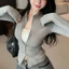 Áo Len Cardigan Cổ Đứng Dây Kéo Đôi - Phù Hợp Nhiều Tình Huống