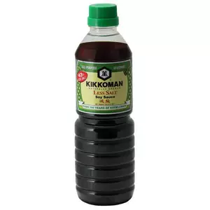 Nước Tương Ít Muối Kikkoman 600ml – Giảm 43% muối, ngon trọn vị