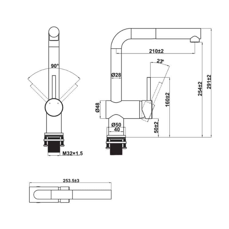 Vòi Rửa Chén Hafele HT21-CH1P254 577.55.200 | Vòi rửa bát cao cấp Hafele