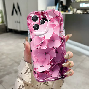 Ốp Lưng Xiaomi Redmi 12 5G 12C 11A POCO M6 Pro 5G POCO C55 Case Cao cấp Trong suốt Hoa vẽ đẹp Chống sốc