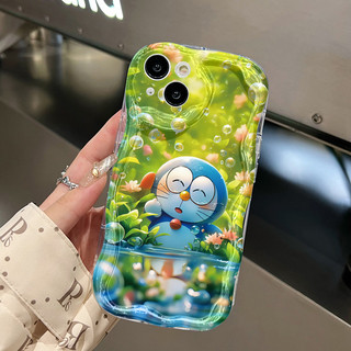 Ốp Lưng OPPO A53 2020 A33 2020 A53s A54 A32 A11s Case Trong suốt Hoạt hình Mèo xanh đáng yêu